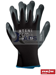 RTENI BS - rękawice z poliestru powlekane nitrylem - rozmiar 10