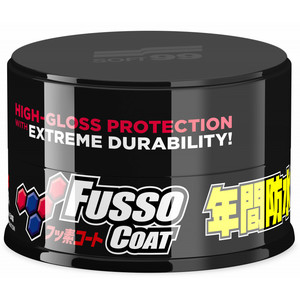 Soft99 Fusso Coat 12 Months Wax Dark New Formula - Wosk do ciemnych lakierów - NOWOŚĆ